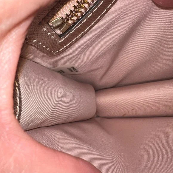 Tory Burch Metallic Rose Gold Chain Crossbody Bag - Picture 7 of 9